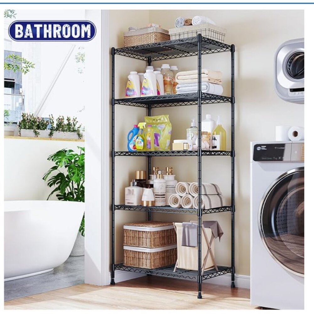 Romorgniz 5 Tier Storage Shelves--Adjustable